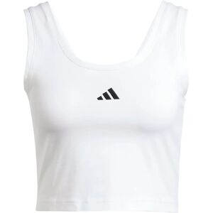 adidas Essential Small Logo Cotton Tank Top - White - Tank Top adidas Essential Small Logo Cotton Tank Top - White - Tank Top