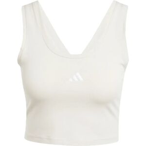 adidas Essentials Small Logo Cotton Lifestyle Tank - Beige - Tank Top adidas Essentials Small Logo Cotton Lifestyle Tank - Beige - Tank Top