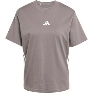 Adidas heren grijze korte mouwen T-shirt - Vrijetijdssportkleding Adidas heren grijze korte mouwen T-shirt - Vrijetijdssportkleding