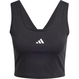 adidas Essentials Small Logo Katoenen Lifestyle Tanktop - Zwart adidas Essentials Small Logo Katoenen Lifestyle Tanktop - Zwart