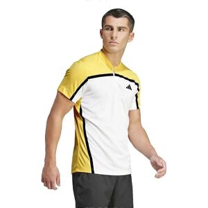 Polo de tennis adidas Heat.Rdy Pro Blanc/Jaune - Homme Polo de tennis adidas Heat.Rdy Pro Blanc/Jaune - Homme