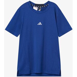 ADIDAS Juniors Heathered Blå T-Shirt - Barn 9-10 år ADIDAS Juniors Heathered Blå T-Shirt - Barn 9-10 år
