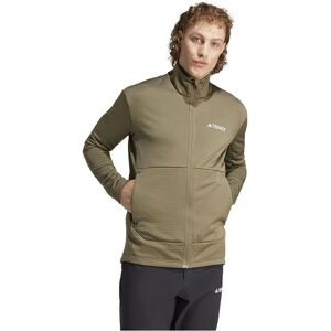 adidas Terrex Multi Light Fleece Jacket - Mens - Green - Full Zip - Outdoor adidas Terrex Multi Light Fleece Jacket - Mens - Green - Full Zip - Outdoor