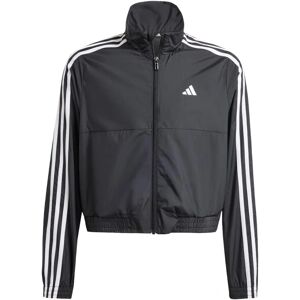 adidas Girls Train Essentials Full-Zip Hooded Jacket - Black adidas Girls Train Essentials Full-Zip Hooded Jacket - Black