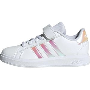 Adidas Girls White Grand Court Trainers - Tennis Shoes Adidas Girls White Grand Court Trainers - Tennis Shoes