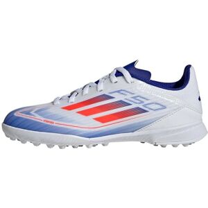 adidas F50 League White/Red/Blue Kids Football Boots - Astro Turf adidas F50 League White/Red/Blue Kids Football Boots - Astro Turf