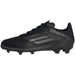 adidas F50 League Childrens Firm Ground Football Boots - Black/Silver adidas F50 League Childrens Firm Ground Football Boots - Black/Silver