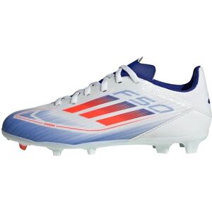 adidas F50 Messi Junior White/Red/Blue Firm Ground Football Boots - Kids adidas F50 Messi Junior White/Red/Blue Firm Ground Football Boots - Kids