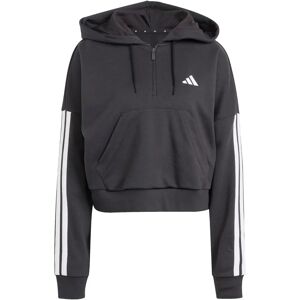 ADIDAS SPORTSWEAR W 3S FT QZ HD Capuchontrui - Trui ADIDAS SPORTSWEAR W 3S FT QZ HD Capuchontrui - Trui