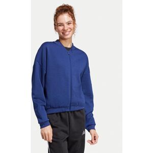 Adidas - Essentials Contemporary Logo Bomber Jacket - Blau Adidas - Essentials Contemporary Logo Bomber Jacket - Blau
