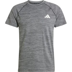 ADIDAS PERFORMANCE GYM+ TEE - Sportliches Slim Fit Schwarz Melange T-Shirt ADIDAS PERFORMANCE GYM+ TEE - Sportliches Slim Fit Schwarz Melange T-Shirt