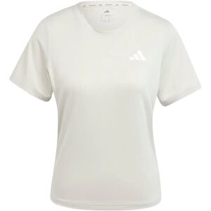Adidas Model - Grijs 3-strepen workout T-shirt voor dames Adidas Model - Grijs 3-strepen workout T-shirt voor dames