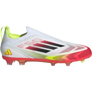 adidas Kids F50 Elite Laceless Firm Ground Football Boots - White adidas Kids F50 Elite Laceless Firm Ground Football Boots - White