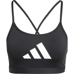adidas Sport-BH Aeroreact Big Logo Graphic - Dames - Zwart adidas Sport-BH Aeroreact Big Logo Graphic - Dames - Zwart
