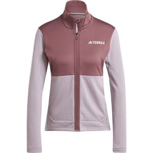 adidas Terrex Multi Light Fleece Full-Zip Jacket Hiking - Womens - Purple adidas Terrex Multi Light Fleece Full-Zip Jacket Hiking - Womens - Purple