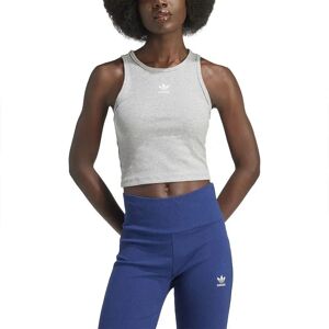 adidas Essentials Ribbetanktop - Kvinder - Grå adidas Essentials Ribbetanktop - Kvinder - Grå