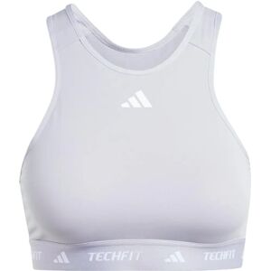 adidas TECHFIT Medium-Support High-Neck Sports Bra - Grey adidas TECHFIT Medium-Support High-Neck Sports Bra - Grey