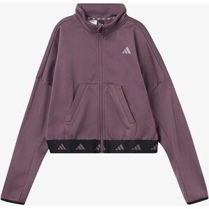 adidas Børne Lilla fleecejakke med lynlås - Jakke adidas Børne Lilla fleecejakke med lynlås - Jakke