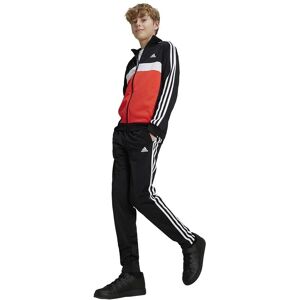ADIDAS Boys Tiberio 3-Stripe Tracksuit - Black/Red ADIDAS Boys Tiberio 3-Stripe Tracksuit - Black/Red