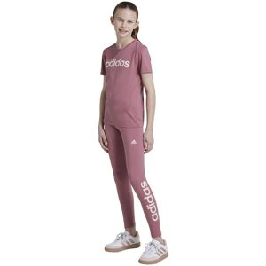 adidas Kids Essentials Lineært Logo Bomuldsleggings - Rød adidas Kids Essentials Lineært Logo Bomuldsleggings - Rød
