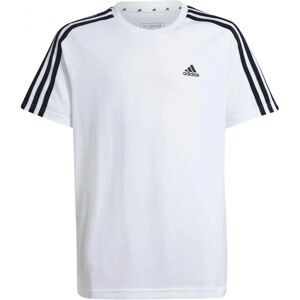 adidas Kids Essentials 3-Stripes Katoen Losse Pasvorm Boyfriend T-Shirt - Wit adidas Kids Essentials 3-Stripes Katoen Losse Pasvorm Boyfriend T-Shirt - Wit