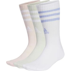 adidas 3-Stripes Cushioned Crew Socks - White adidas 3-Stripes Cushioned Crew Socks - White