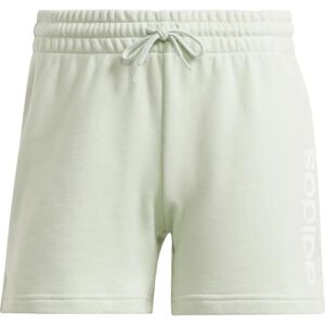 adidas Essentials Linear French Terry Shorts - Womens - Green adidas Essentials Linear French Terry Shorts - Womens - Green