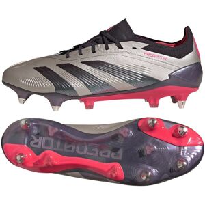 adidas Predator 24 Elite Soft Ground Fußballschuhe - Silber/Schwarz adidas Predator 24 Elite Soft Ground Fußballschuhe - Silber/Schwarz