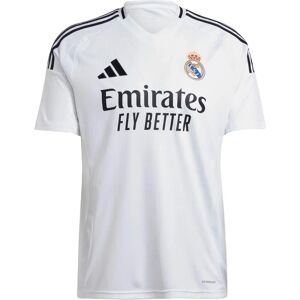 adidas Real Madrid Maillot Blanc - 2024/2025 - Manches Courtes - Publicité adidas Real Madrid Maillot Blanc - 2024/2025 - Manches Courtes - Publicité