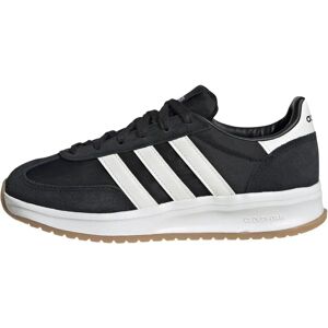 adidas Run 70s 2.0 Leather Blend Lace Up Trainers - Black/White adidas Run 70s 2.0 Leather Blend Lace Up Trainers - Black/White