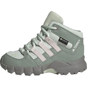 adidas Kids Terrex Mid GORE-TEX Hiking Shoes - Green adidas Kids Terrex Mid GORE-TEX Hiking Shoes - Green