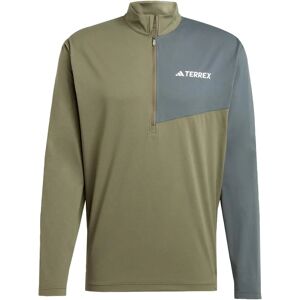adidas Multi Climacool 1/2 Zip Long Sleeve Top - Green adidas Multi Climacool 1/2 Zip Long Sleeve Top - Green