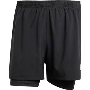 adidas Own The Run CLIMACOOL 2-in-1 Shorts - Black adidas Own The Run CLIMACOOL 2-in-1 Shorts - Black