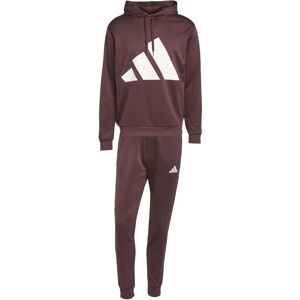 adidas Bordeaux & Blanc Big Logo Tracksuit - Casual Style adidas Bordeaux & Blanc Big Logo Tracksuit - Casual Style