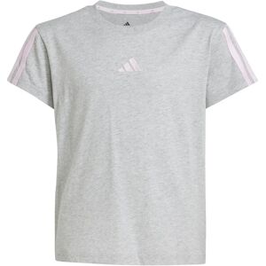 Adidas Kids Grey Pink Recycled Cotton T-Shirt - Sporty, Comfortable, 70% Eco-Friendly Adidas Kids Grey Pink Recycled Cotton T-Shirt - Sporty, Comfortable, 70% Eco-Friendly