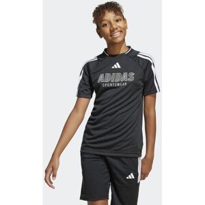 Adidas ADIDAS SPORTSWEAR J Hot TEE - Børn, Sort-Hvid, Polyester, Sporty Adidas ADIDAS SPORTSWEAR J Hot TEE - Børn, Sort-Hvid, Polyester, Sporty