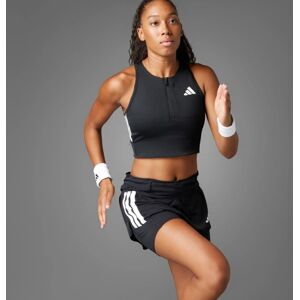 adidas Adizero Running Gel Pocket Crop Long-Sleeve Top - Womens - Black adidas Adizero Running Gel Pocket Crop Long-Sleeve Top - Womens - Black