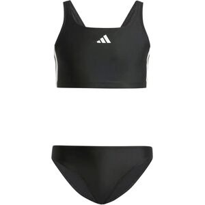 adidas Kids 3-Stripes V-Back Bikini - Black adidas Kids 3-Stripes V-Back Bikini - Black