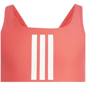 adidas Kids' 3 Stripe Swimsuit - Red/White - Swimsuit adidas Kids' 3 Stripe Swimsuit - Red/White - Swimsuit