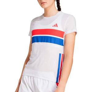 adidas Adizero Retro T-shirt Blanc - Course adidas Adizero Retro T-shirt Blanc - Course