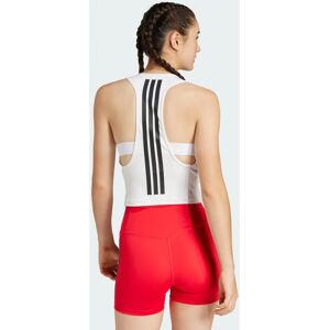 adidas Power 3-Stripes Racerback Sport-BH - Wit - Tanktop adidas Power 3-Stripes Racerback Sport-BH - Wit - Tanktop