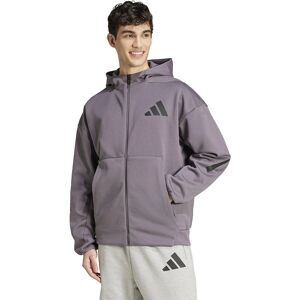 adidas Z.N.E. Full-Zip Hooded Track Jacket - Grey adidas Z.N.E. Full-Zip Hooded Track Jacket - Grey