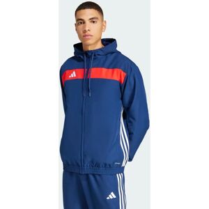 adidas Tiro 25 Essentials Woven Hoodie - Blue - Football Style adidas Tiro 25 Essentials Woven Hoodie - Blue - Football Style