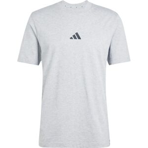 Adidas Medium Grey Heather / Black T-Shirt - Casual Sporty Adidas Medium Grey Heather / Black T-Shirt - Casual Sporty
