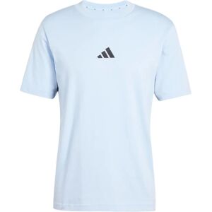 Adidas Sportief Blau Katoenen T-Shirt - T-Shirt Adidas Sportief Blau Katoenen T-Shirt - T-Shirt