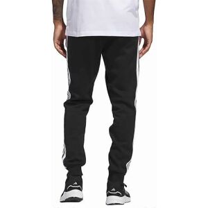 adidas Herr Essential Three Stripes fleecebyxor - Svart/Vit adidas Herr Essential Three Stripes fleecebyxor - Svart/Vit