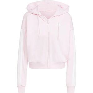 adidas Damen Pink French Terry Voll-Reißverschluss Hoodie - Sportlicher Komfort adidas Damen Pink French Terry Voll-Reißverschluss Hoodie - Sportlicher Komfort