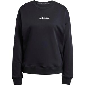 Adidas Sportswear W LIN FT SWT - Sweatshirt - Black White - Regular Fit Adidas Sportswear W LIN FT SWT - Sweatshirt - Black White - Regular Fit