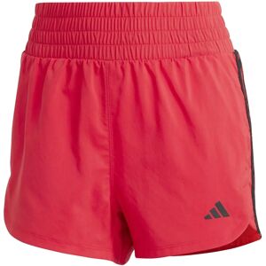 adidas Pacer Training 3-Stripes Woven High-Rise Shorts - Red adidas Pacer Training 3-Stripes Woven High-Rise Shorts - Red