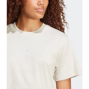 Adidas Damen Shirt Small Logo Baumwolle - Grau Adidas Damen Shirt Small Logo Baumwolle - Grau